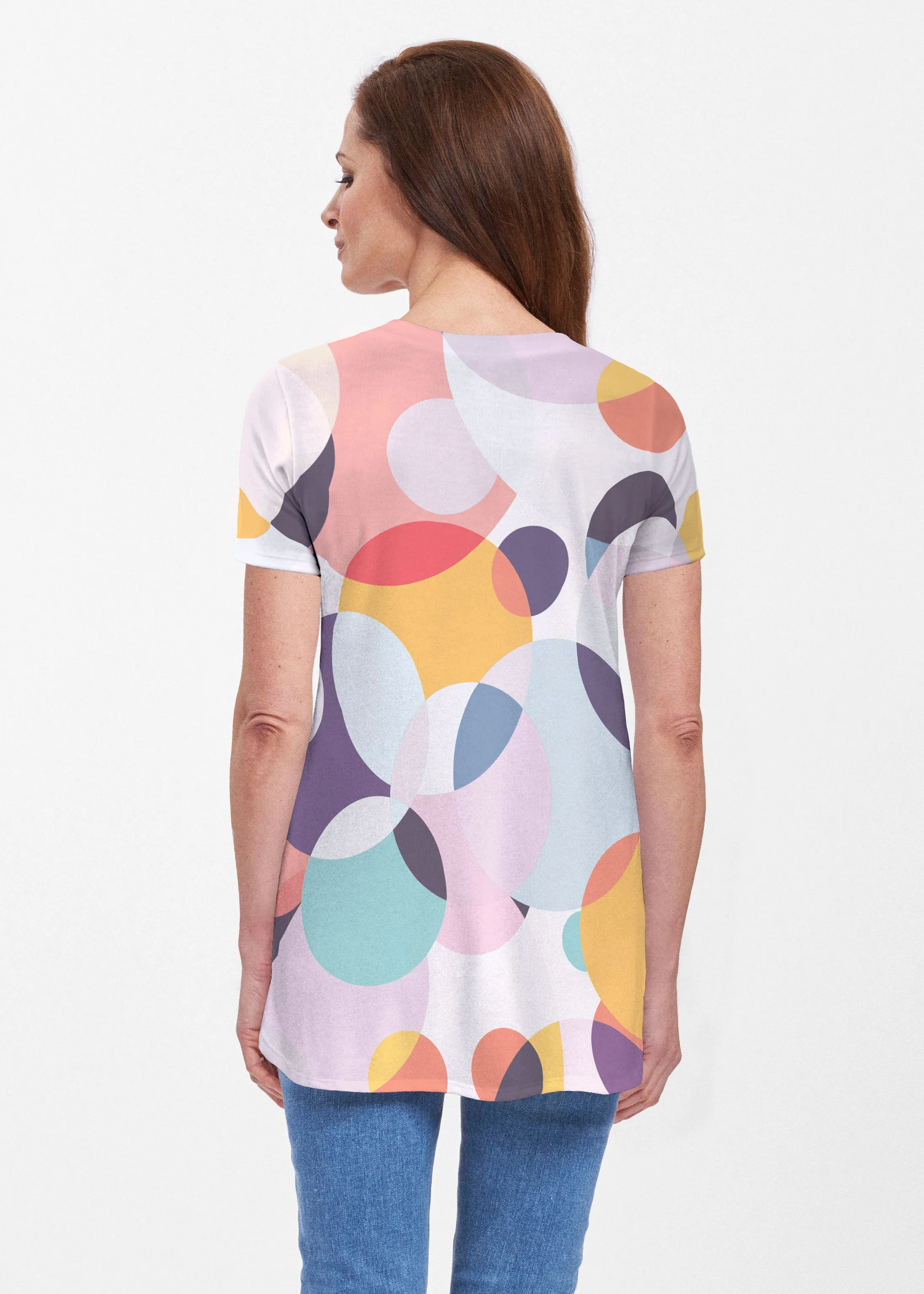 Marble Chevron (25065) ~ Butterknit Short Sleeve Tunic
