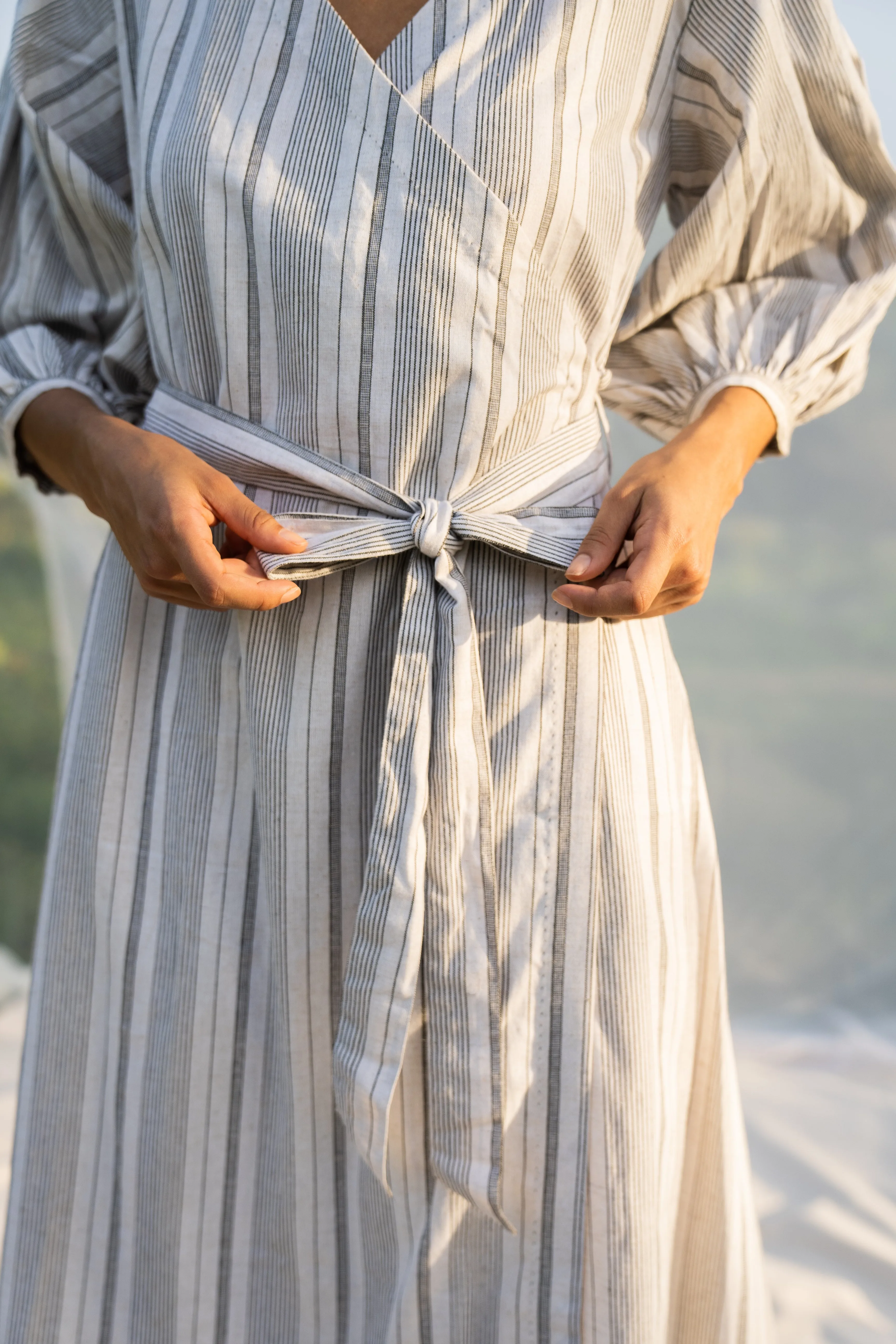 Margin wrap dress