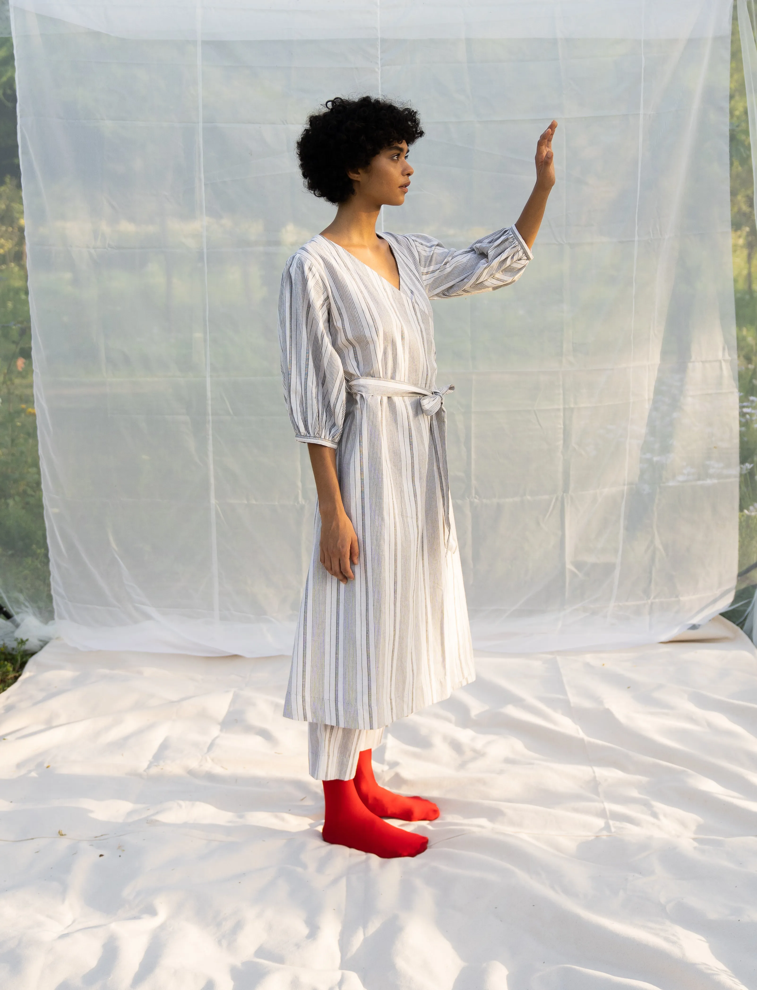 Margin wrap dress