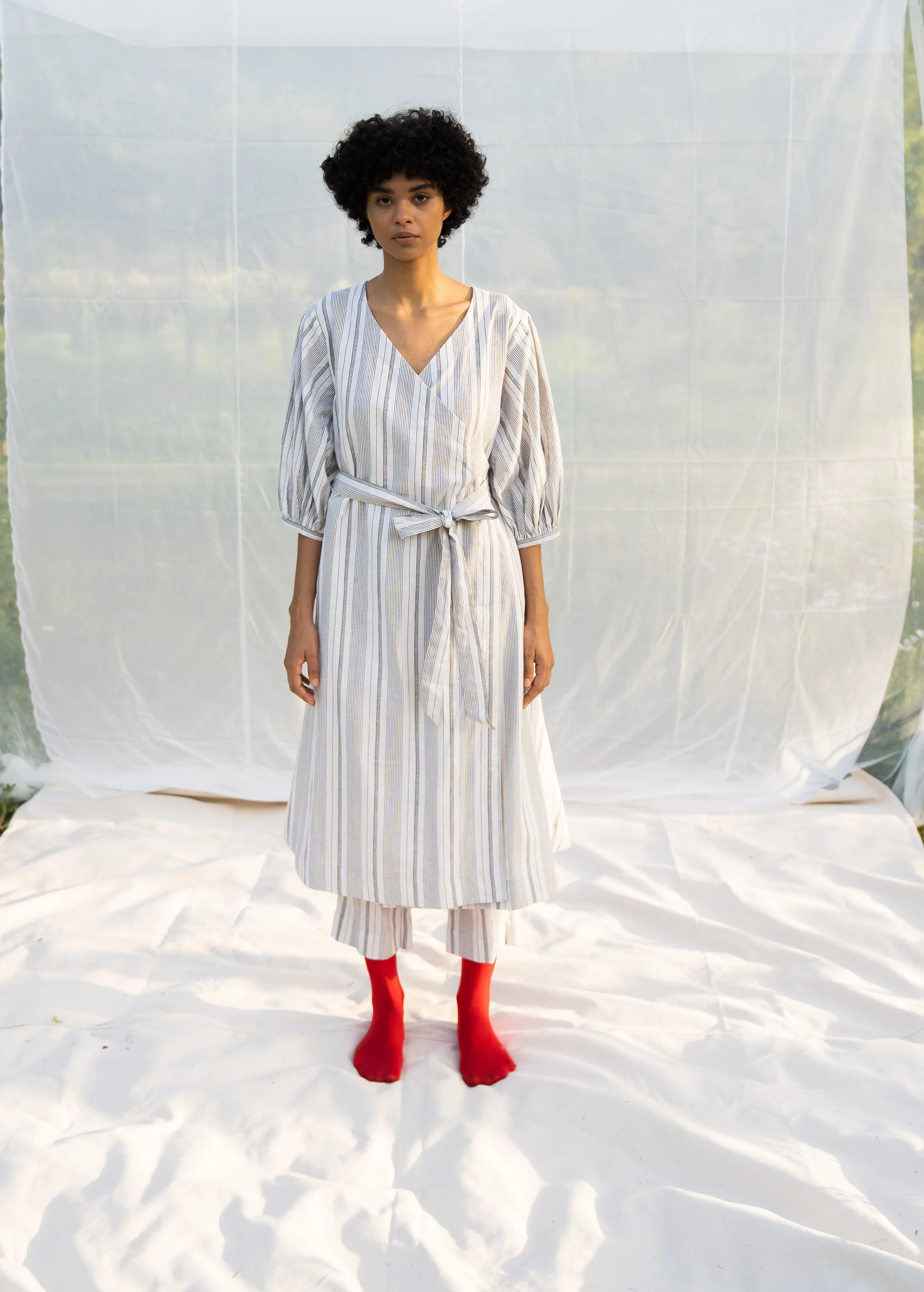 Margin wrap dress