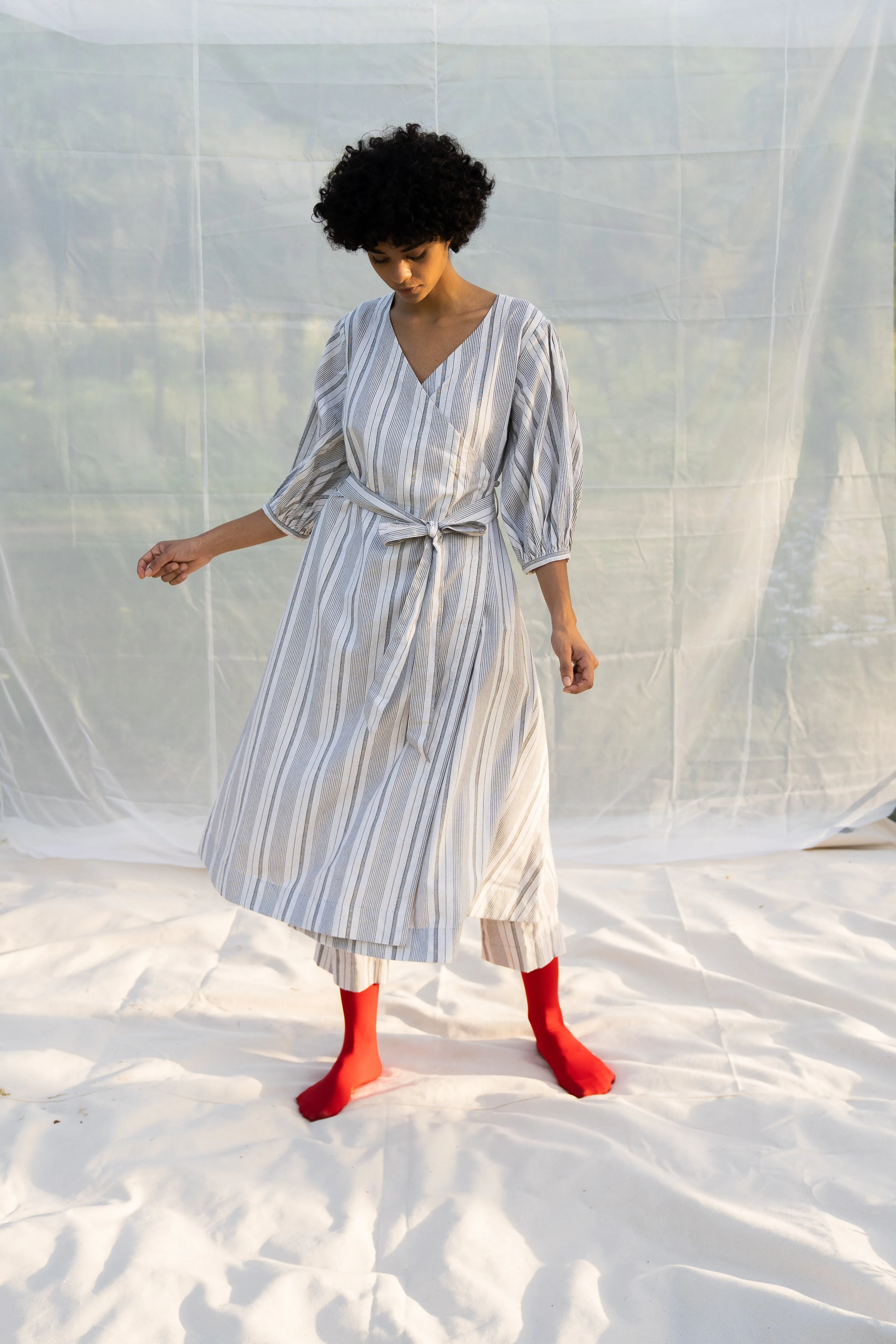 Margin wrap dress