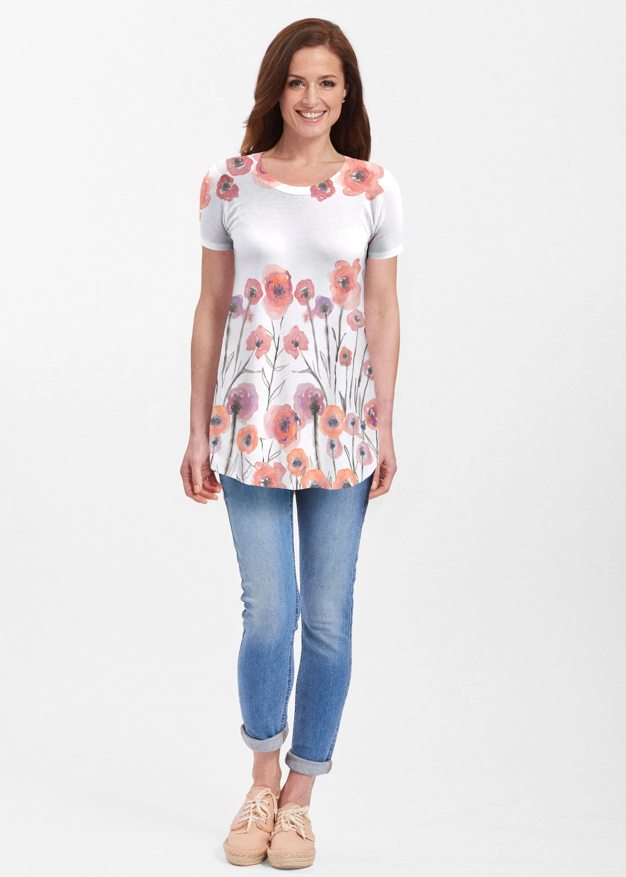 Meadow (7848) ~ Butterknit Short Sleeve Tunic