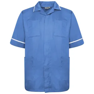 Mens Healthcare Tunic | Hospital Blue/White Trim