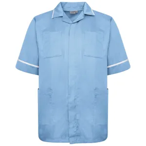 Mens Healthcare Tunic | Sky/White Trim