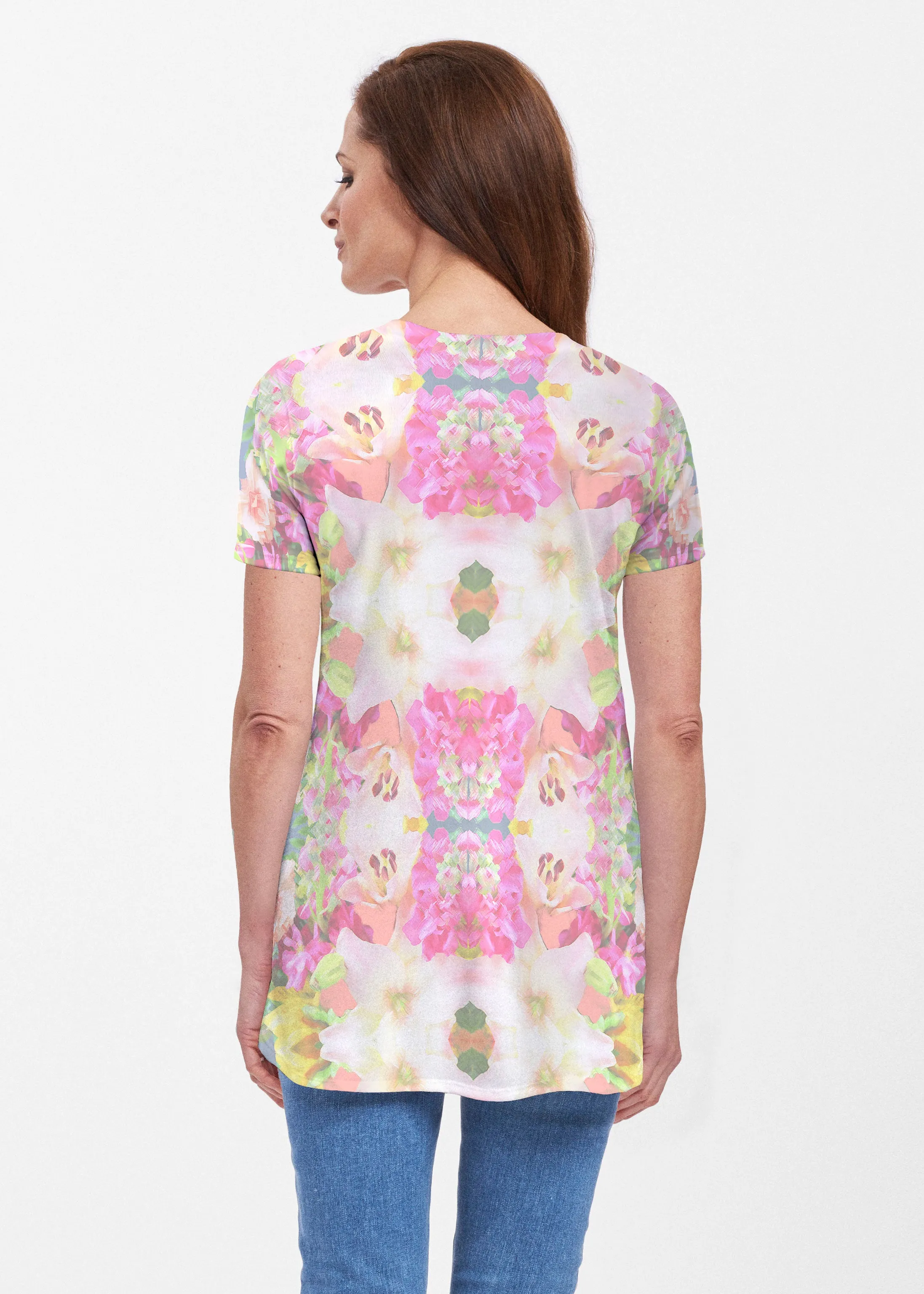 Mirage Pink (13140) ~ Butterknit Short Sleeve Tunic