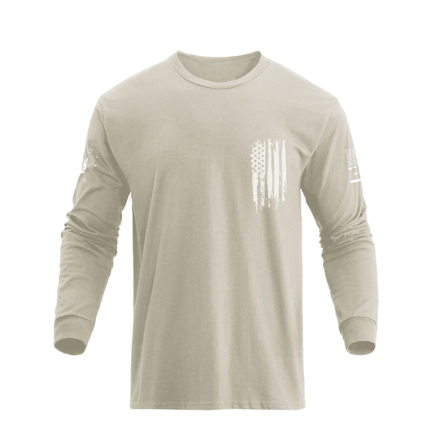 NEW YORK USA FLAG GRAPHIC LONG SLEEVE T-SHIRT