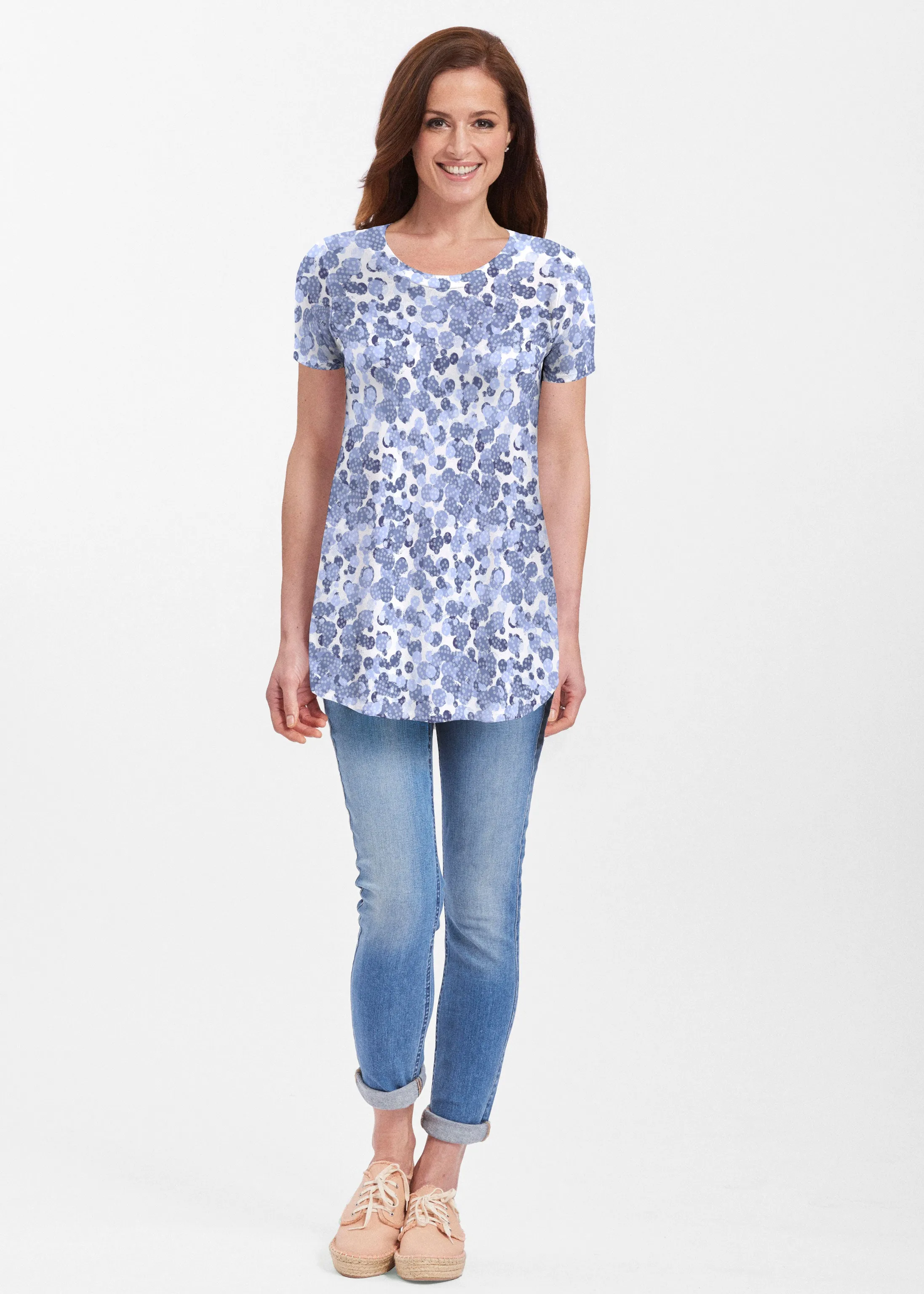 Oh Stamped (7784) ~ Butterknit Short Sleeve Tunic