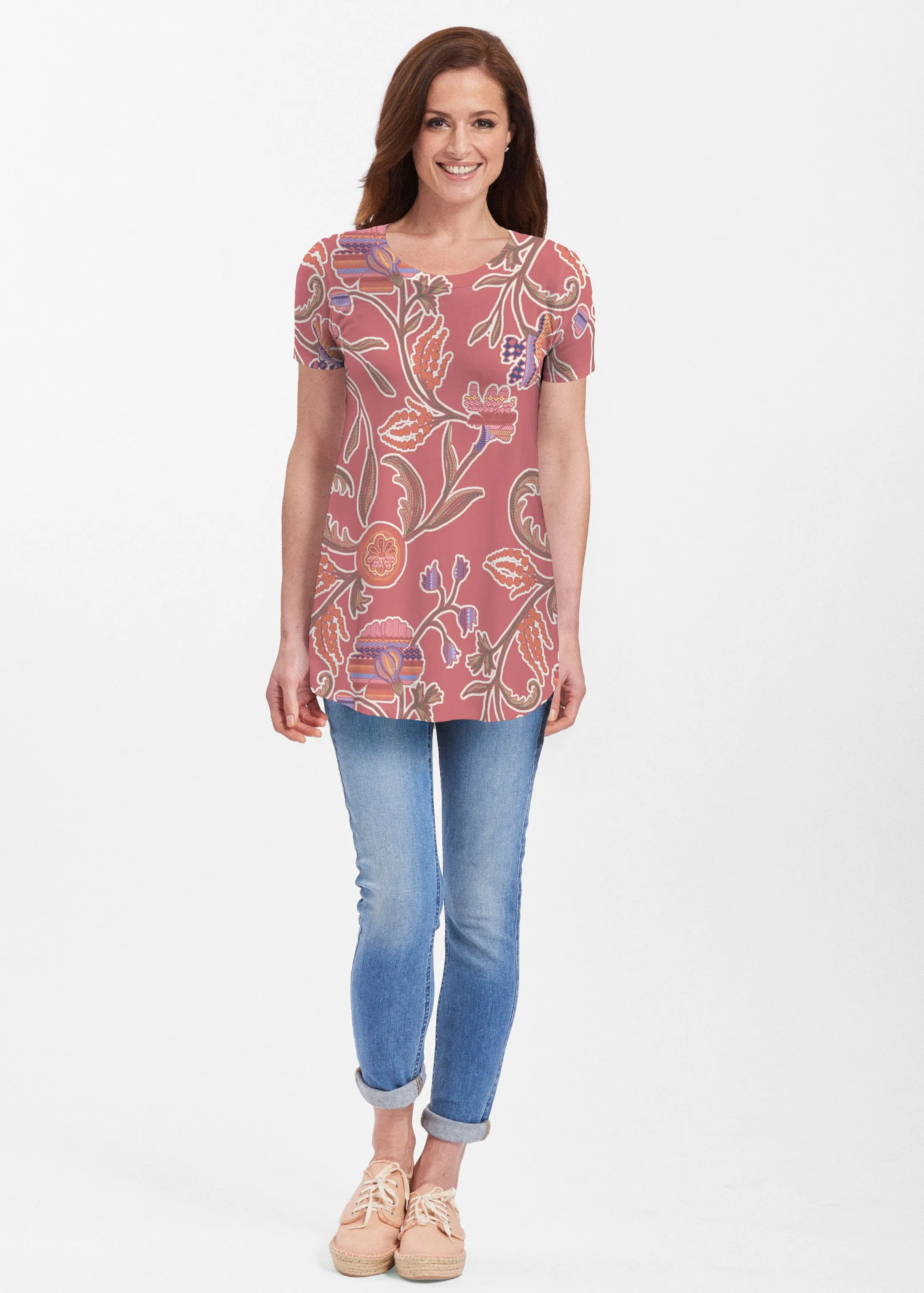 Patterns At Play Apricot (7826) ~ Butterknit Short Sleeve Tunic