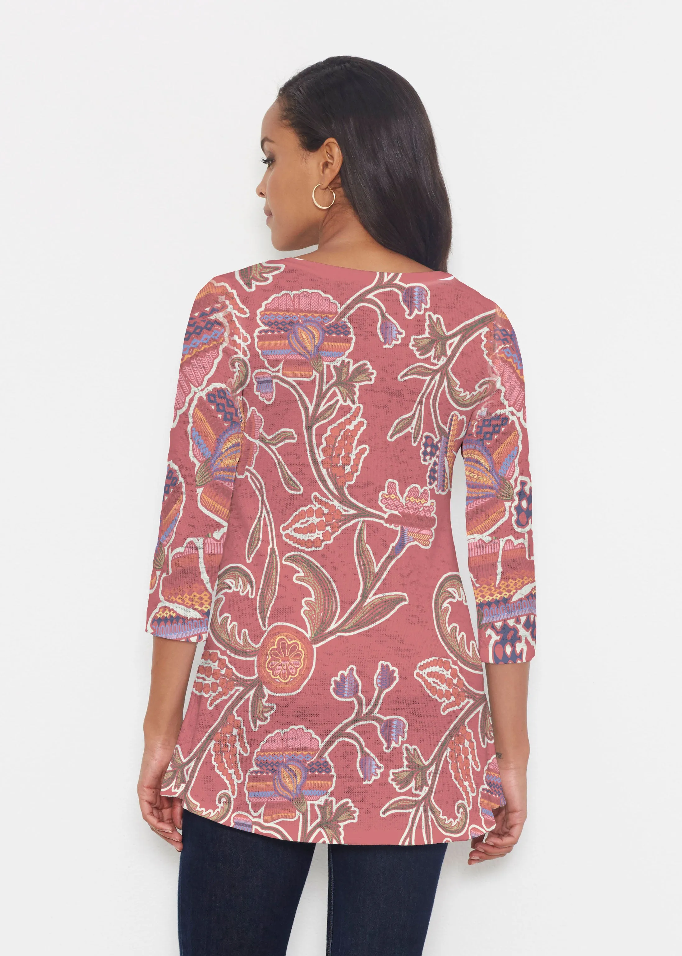 Patterns At Play Apricot (7826) ~ Katherine Hi-Lo Thermal Tunic