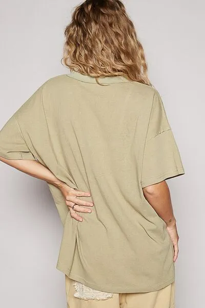 POL V-Neck Half Sleeve T-Shirt