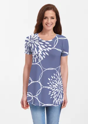 Reflection Navy (11040) ~ Butterknit Short Sleeve Tunic
