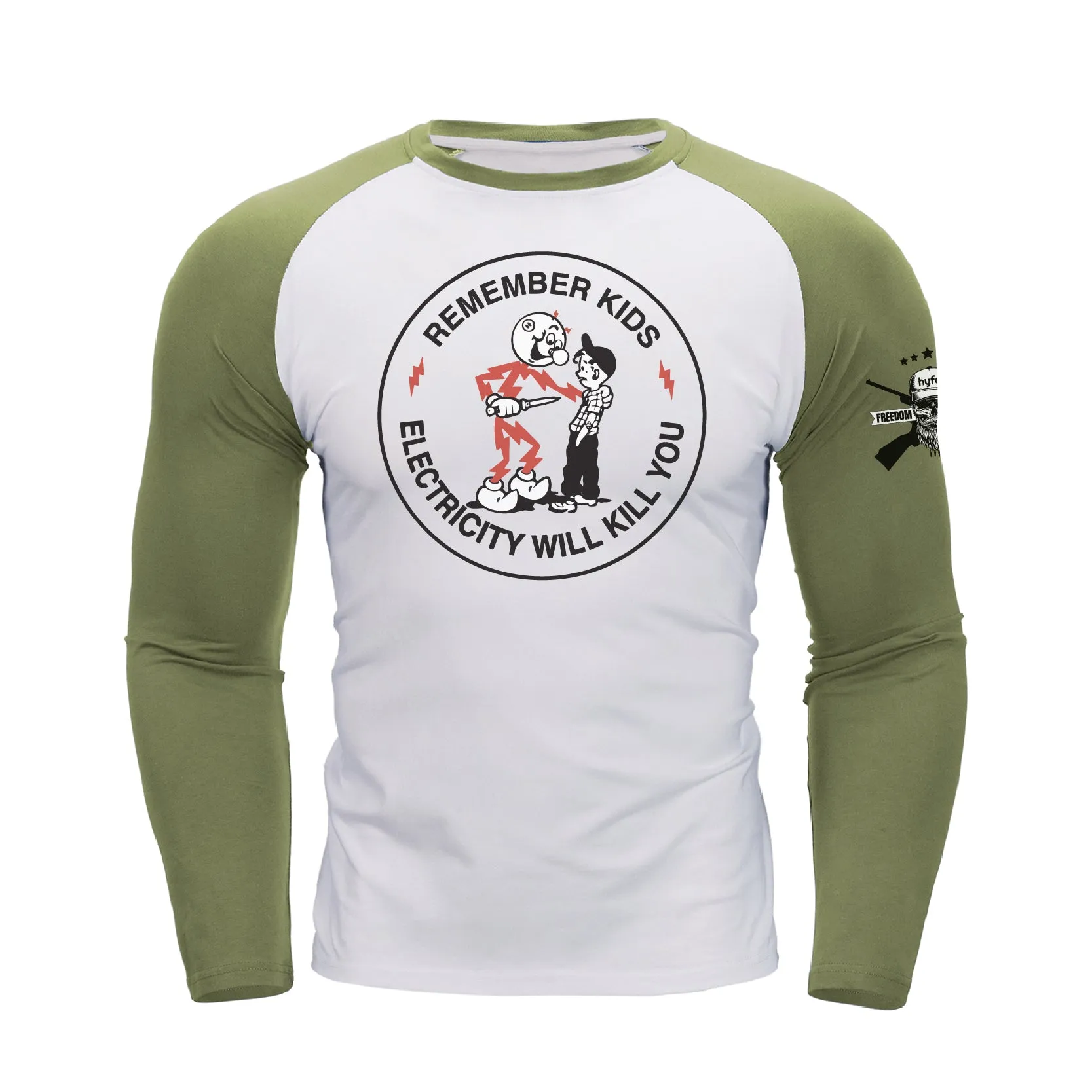 REMEMBER KIDS RAGLAN  GRAPHIC  LONG SLEEVE T-SHIRT