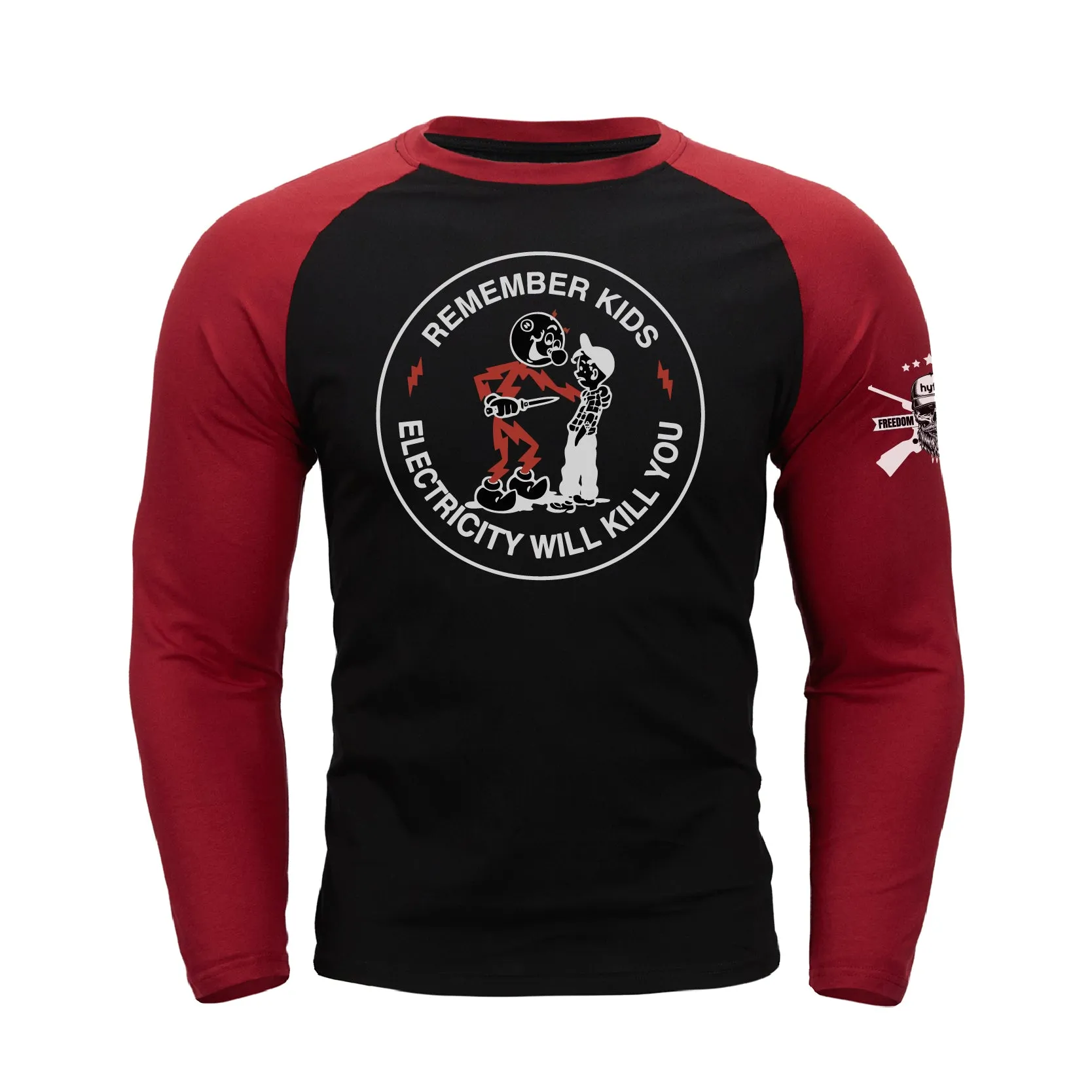 REMEMBER KIDS RAGLAN  GRAPHIC  LONG SLEEVE T-SHIRT