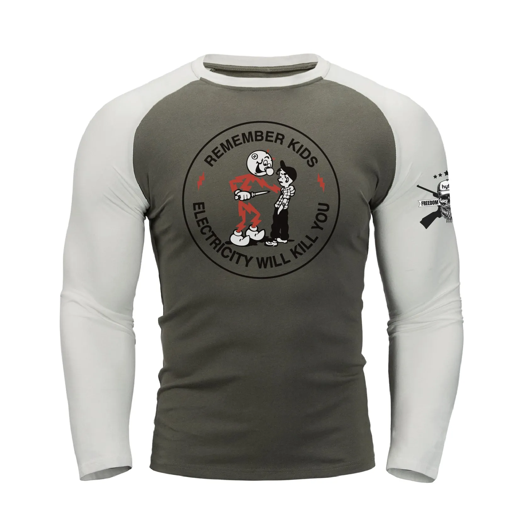 REMEMBER KIDS RAGLAN  GRAPHIC  LONG SLEEVE T-SHIRT