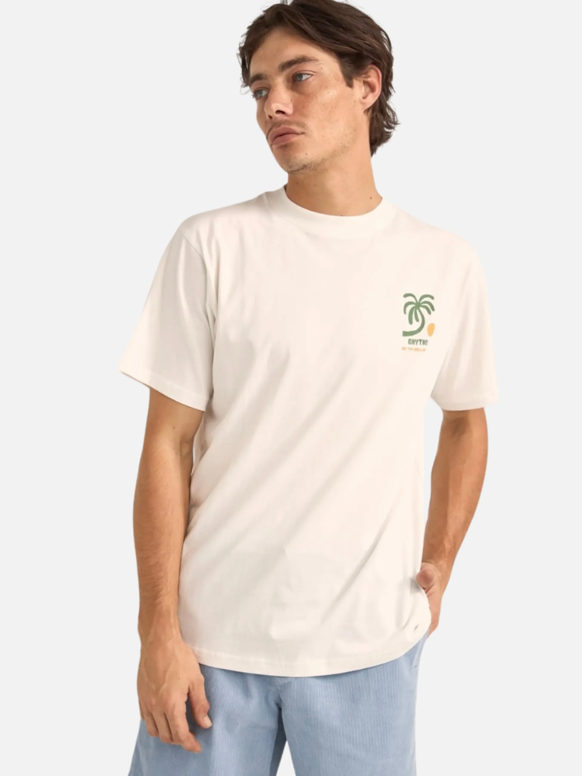 Rhythm Trees SS T-Shirt - Vintage White
