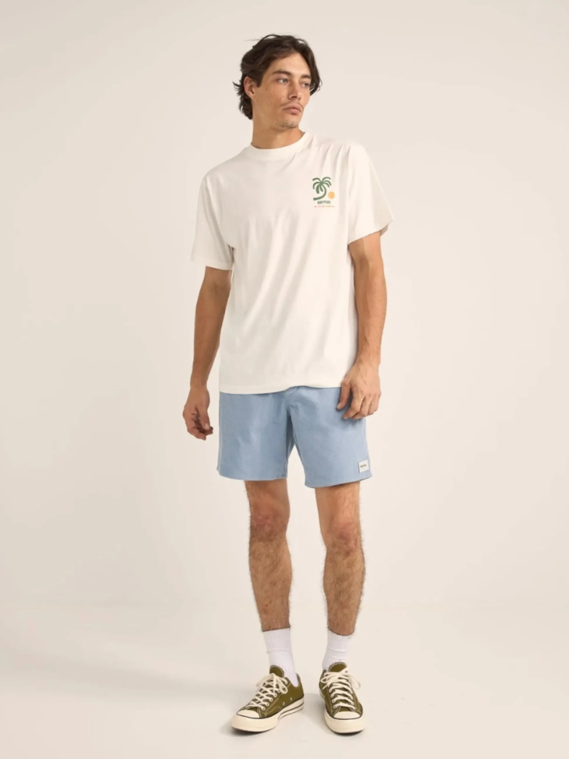 Rhythm Trees SS T-Shirt - Vintage White