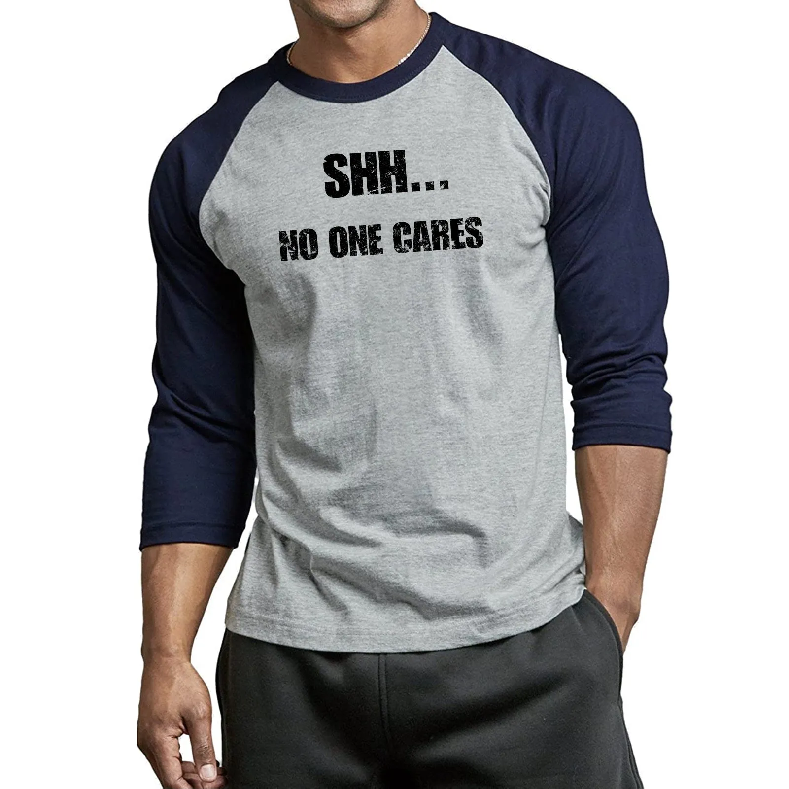 SHH GRAPHIC 3/4 SLEEVE RAGLAN  T-SHIRT