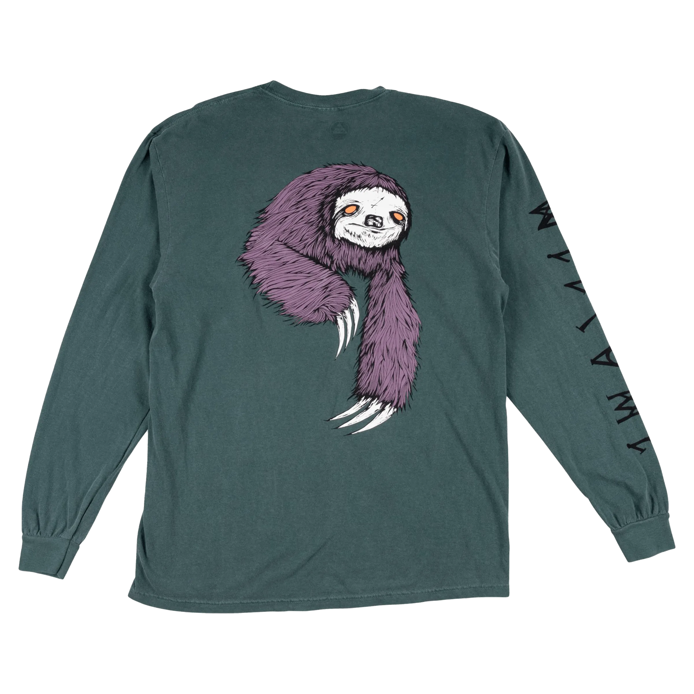 Sloth Garment-Dyed Longsleeve T-shirt Spruce