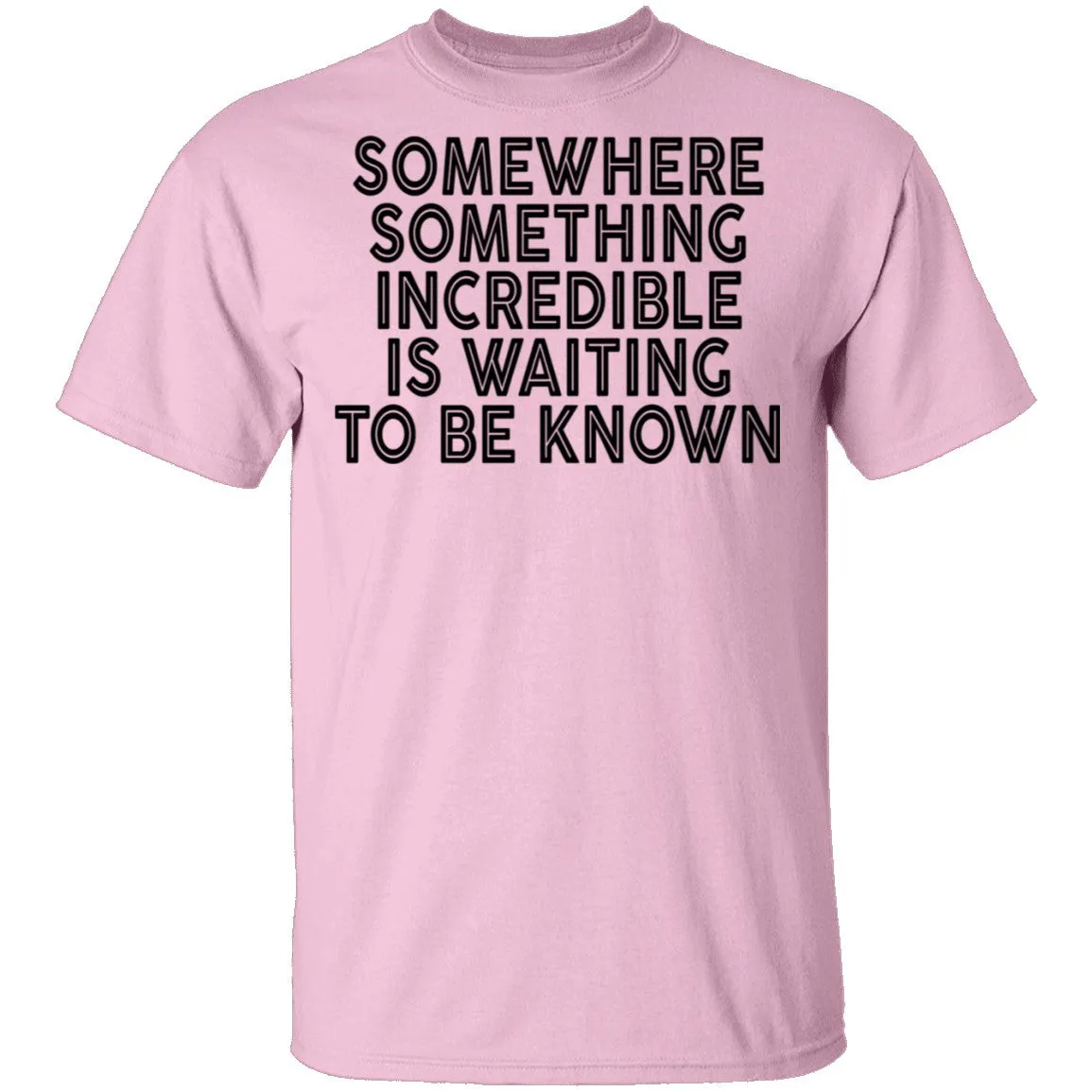 Somewhere Something Incredible Is Waiting To Be Known T-Shirt