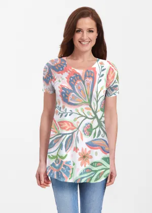 Spring Fantasy Pink (17225) ~ Butterknit Short Sleeve Tunic