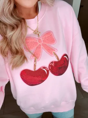 Sweet As A Cherry Graphic Sweatshirt