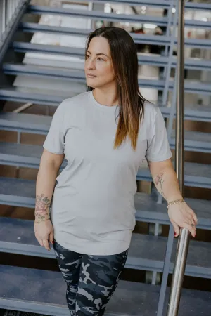 T-SHIRT BASIC DRYFIT (FEMME) -GRIS-