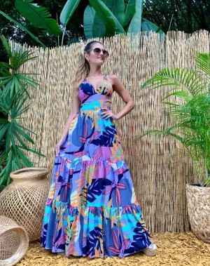 Tropical Long Dress
