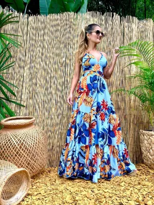 Tropical Long Dress