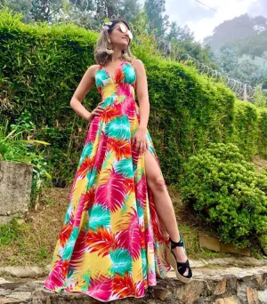 Tropical Long Dress