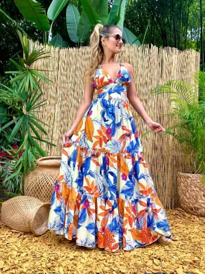 Tropical Long Dress