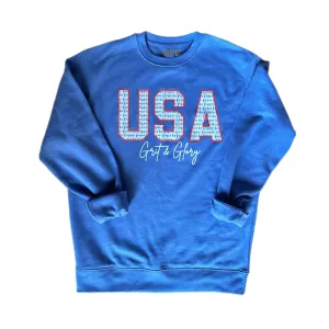 USA Grit & Glory BFF Crewneck Sweatshirt