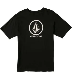 Volcom Kids' Tots Crisp Stone Short Sleeve T-Shirt Black