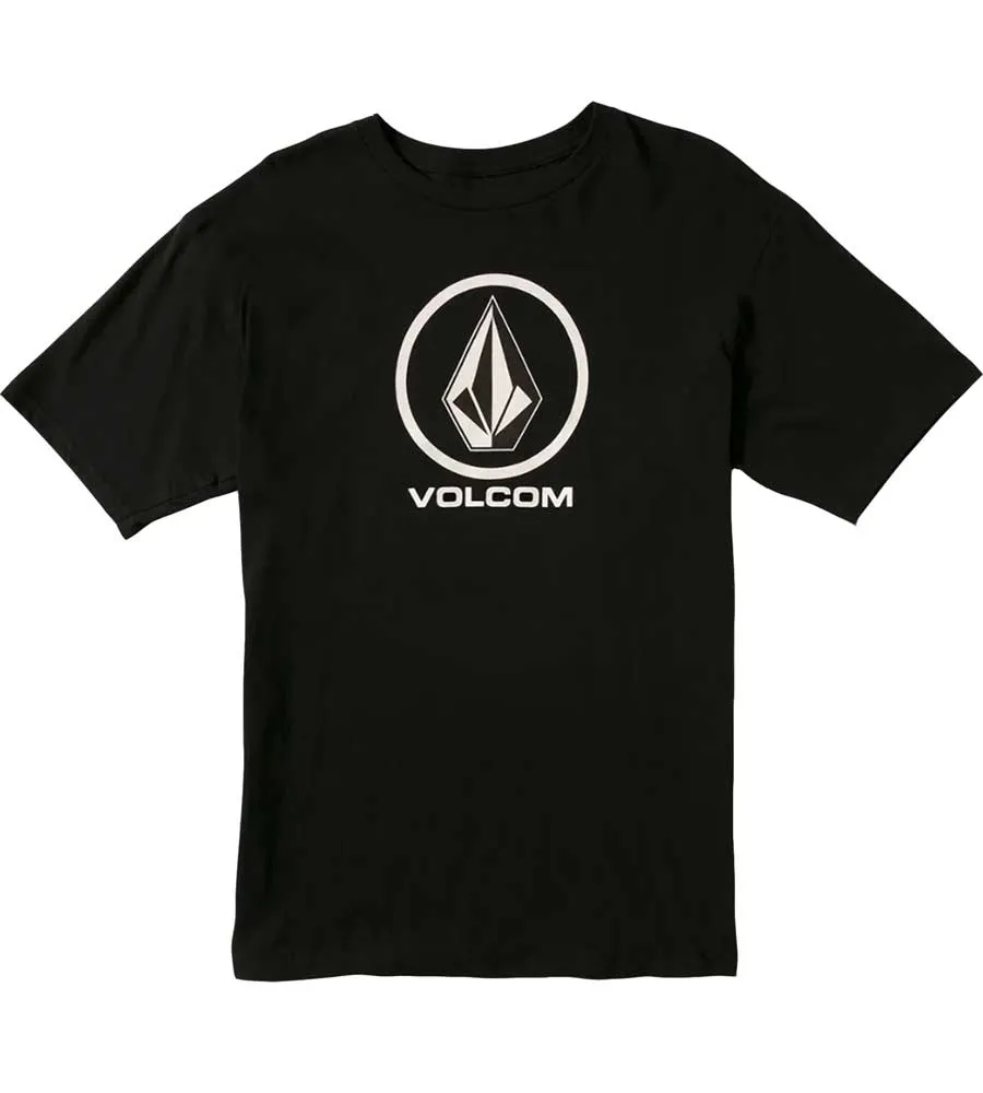 Volcom Kids' Tots Crisp Stone Short Sleeve T-Shirt Black