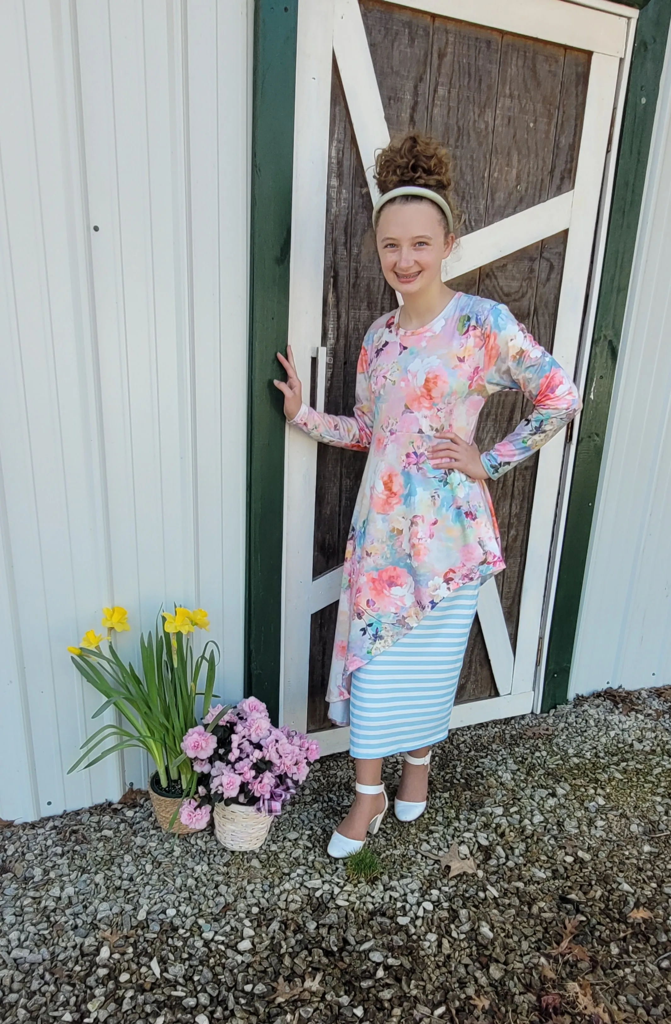 Watercolor Floral Adelaide Tunic