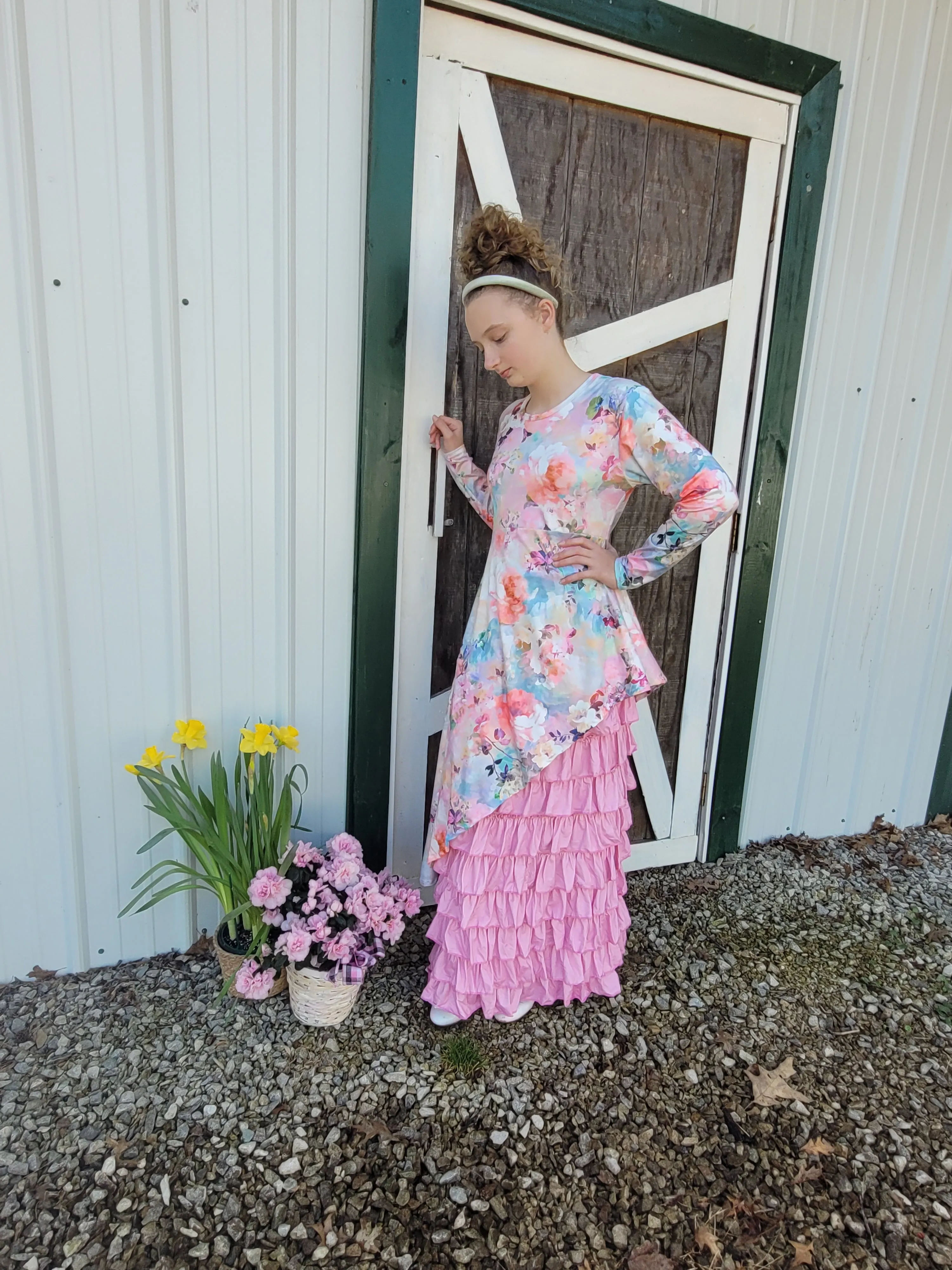 Watercolor Floral Adelaide Tunic