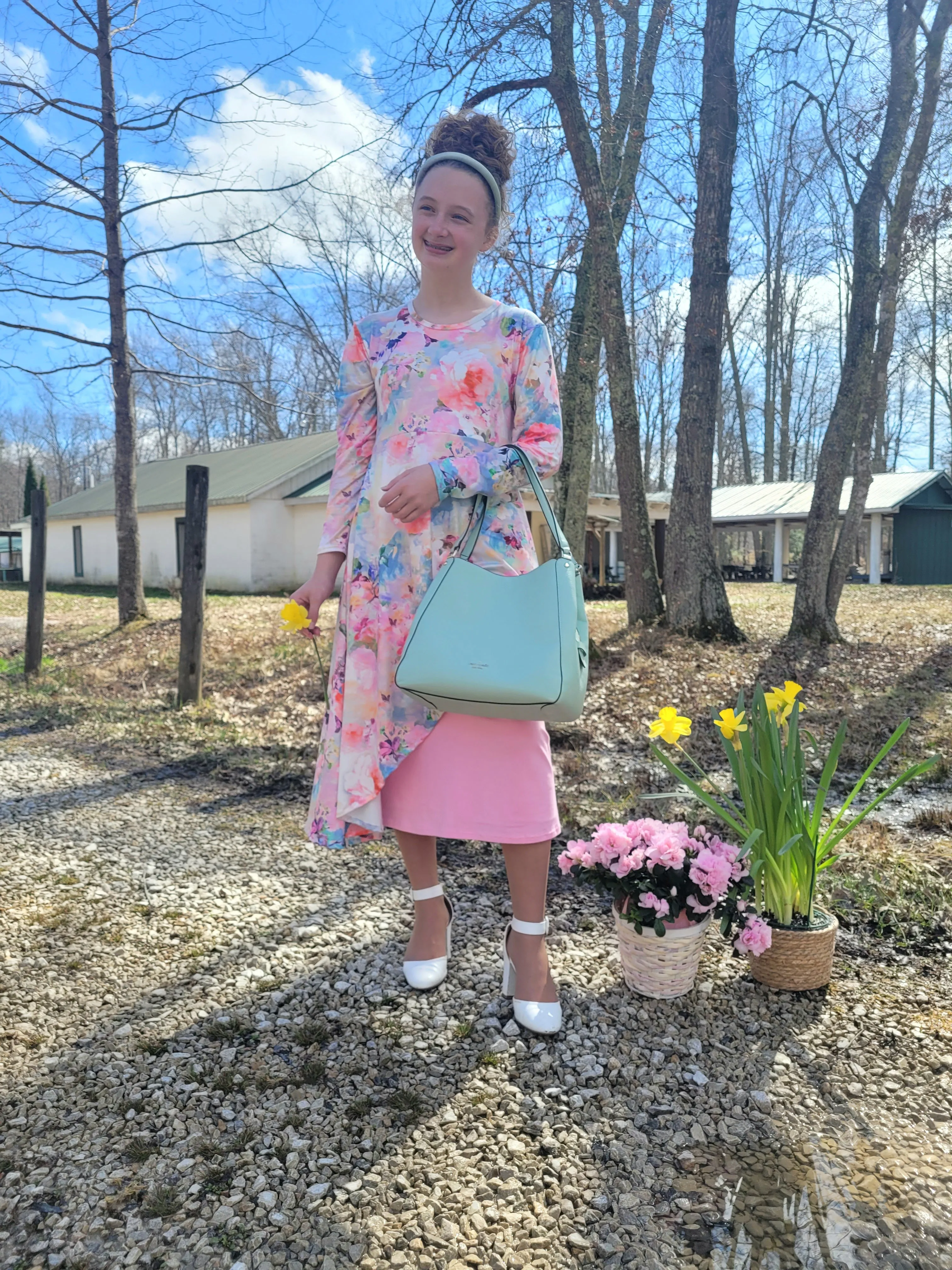 Watercolor Floral Adelaide Tunic
