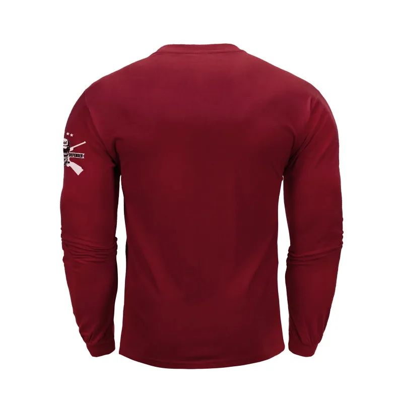 WHISKEY HELPS  GRAPHIC LONG SLEEVE T-SHIRT