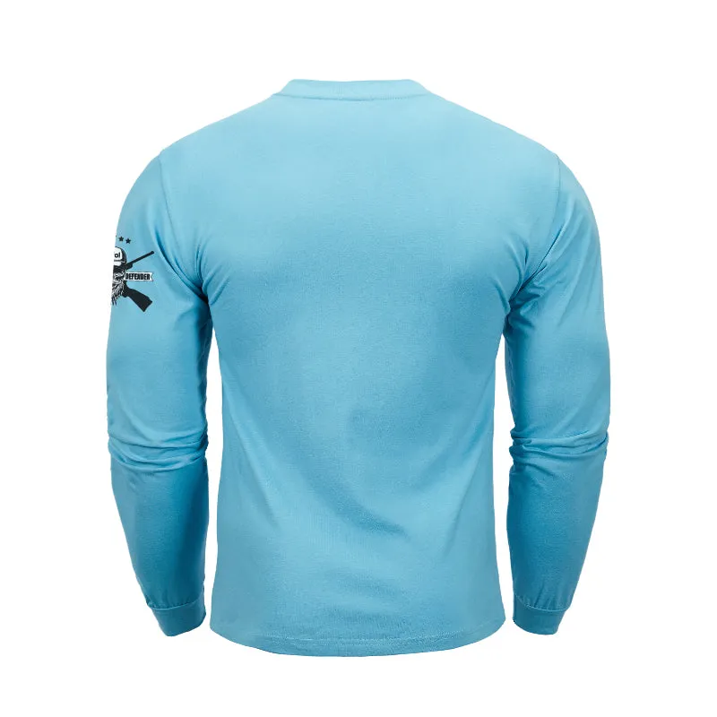WHISKEY HELPS  GRAPHIC LONG SLEEVE T-SHIRT