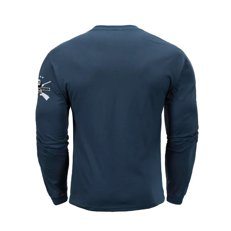 WHISKEY HELPS  GRAPHIC LONG SLEEVE T-SHIRT