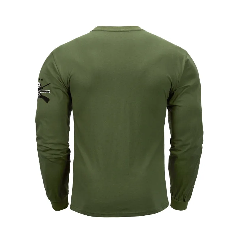 WHISKEY HELPS  GRAPHIC LONG SLEEVE T-SHIRT