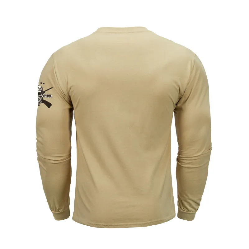 WHISKEY HELPS  GRAPHIC LONG SLEEVE T-SHIRT