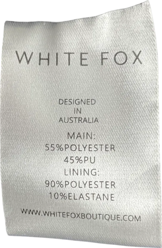 White Fox Black Mini Dress UK L