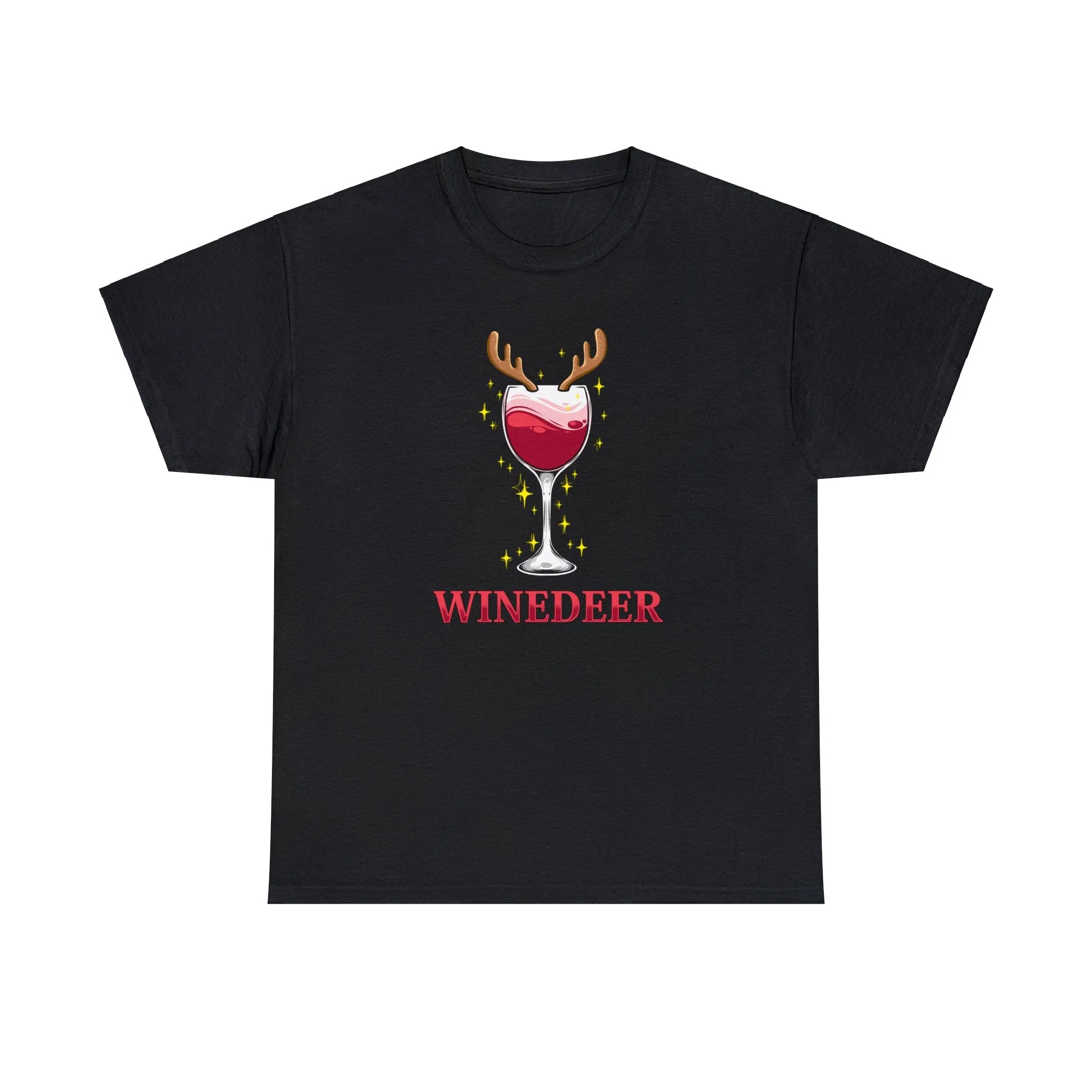 Winedeer Unisex Black Tee