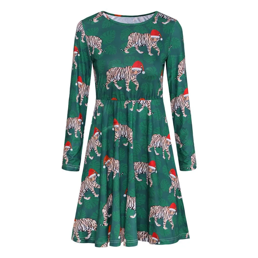 Winter Christmas Style Long Sleeves Dresses