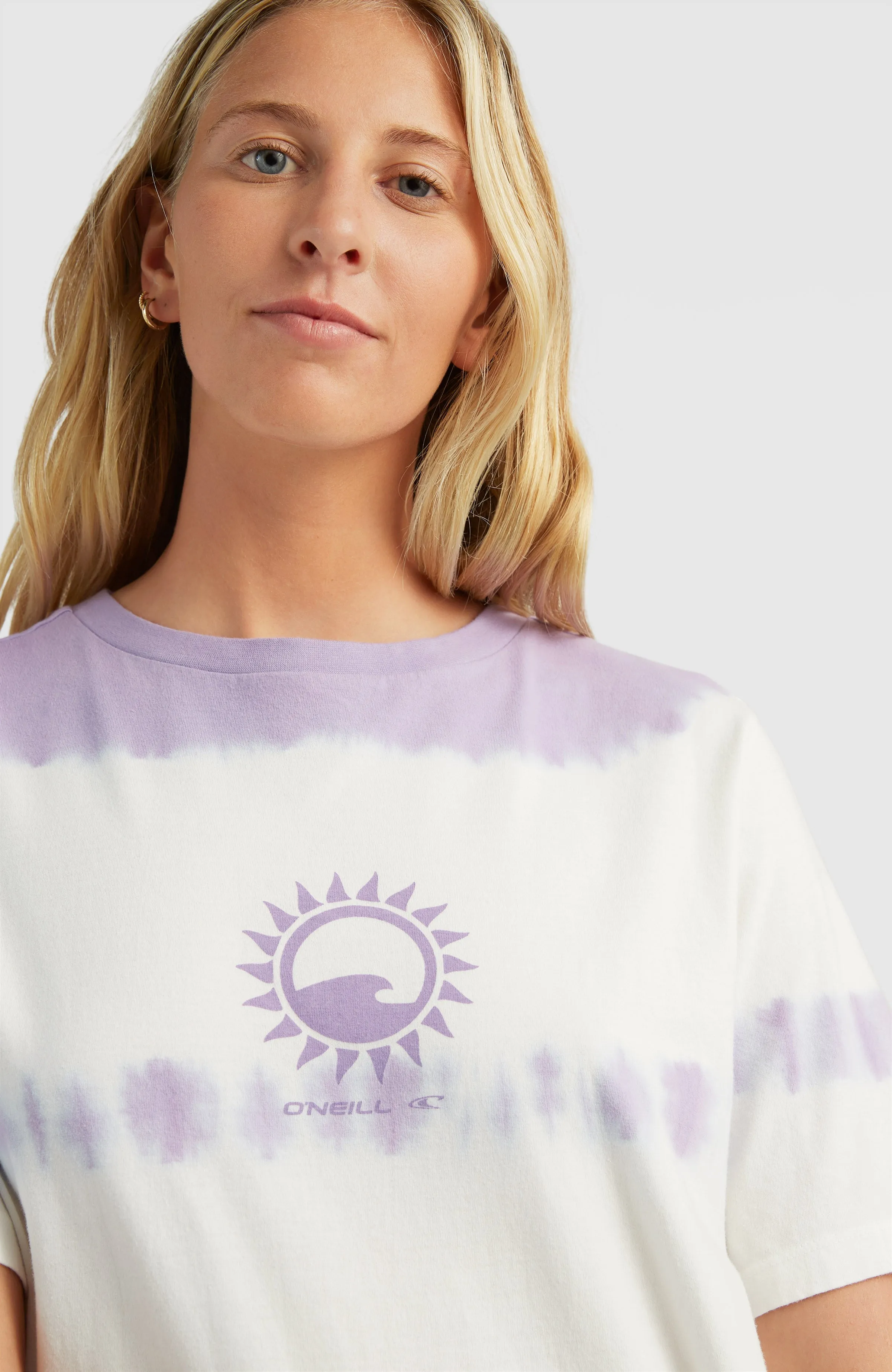 Women Of The Wave T-Shirt Kleid | Purple Tie Dye