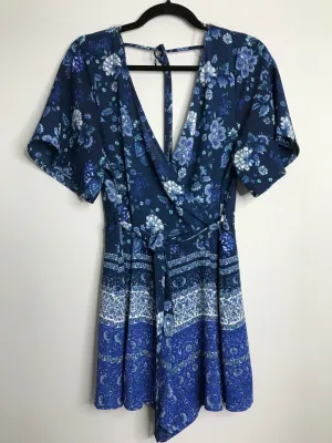 Womens Size Lg Misses Blue Altar'd State Romper