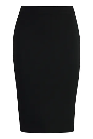 Wool pencil skirt