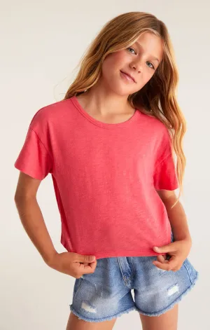 Z Supply Girls Nattie Tee - Strawberry